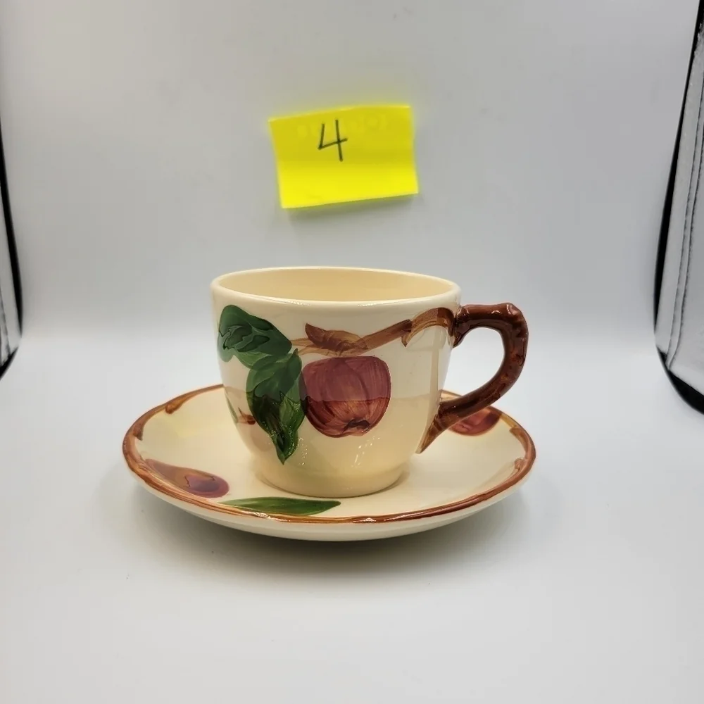 Vintage Franciscan Apple Cup & Saucer Set (2 Pcs)